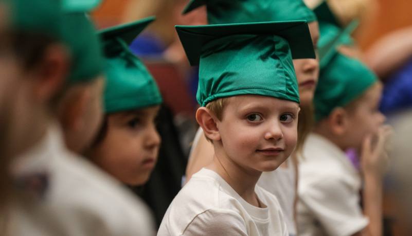pre-schooler graduating