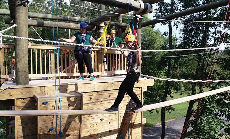 Anna Burtch on the new challenge course